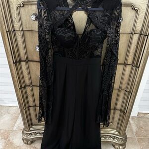 Elegant Black Lace Jumpsuit